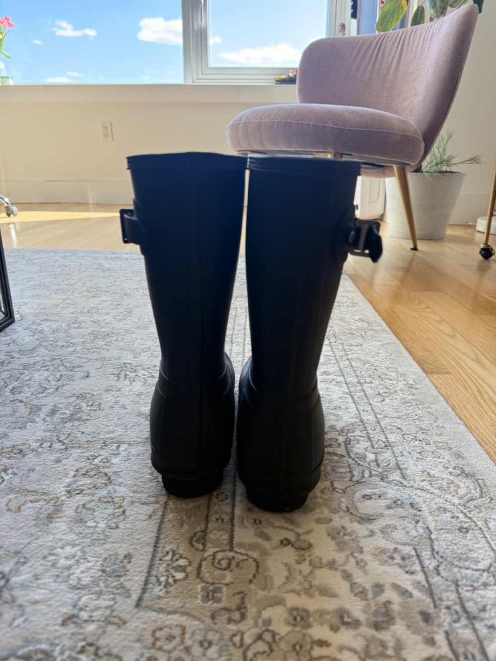 Mid calf Hunter rain boots 8 - Picture 4 of 5